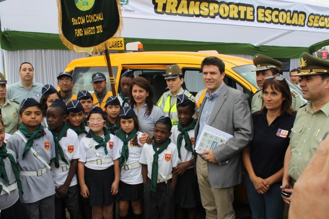 Fiscalización transporte escolar parque o'higgins santiago