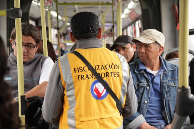 fiscalización a transantiago por evasión