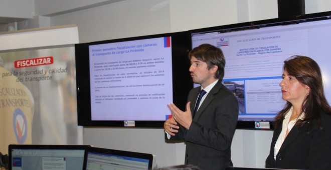 Fiscalización cámaras La Pirámide camiones