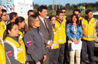 Ministro de Transportes inicia marcha blanca de cámaras fiscalizadoras en Puente Llacolén